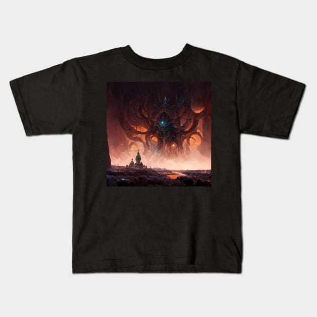 Eldritch strongholds Kids T-Shirt by TArbalest